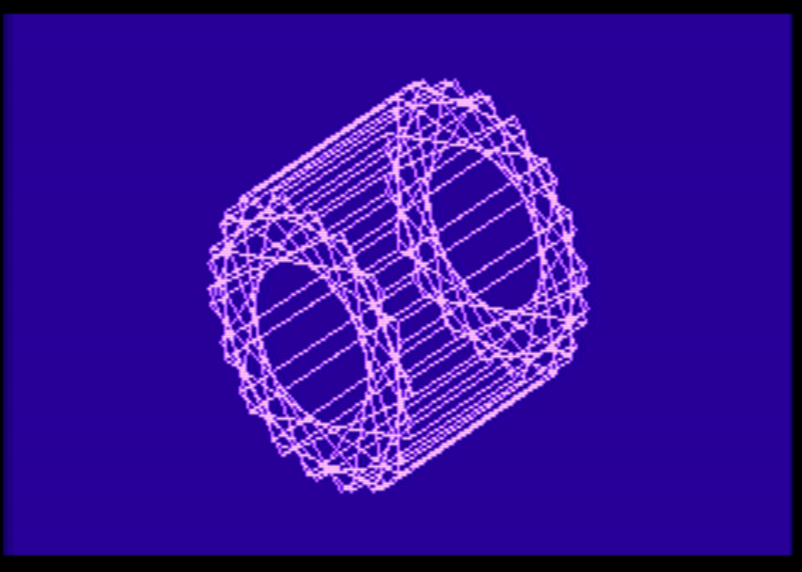 Rotating cube experiment